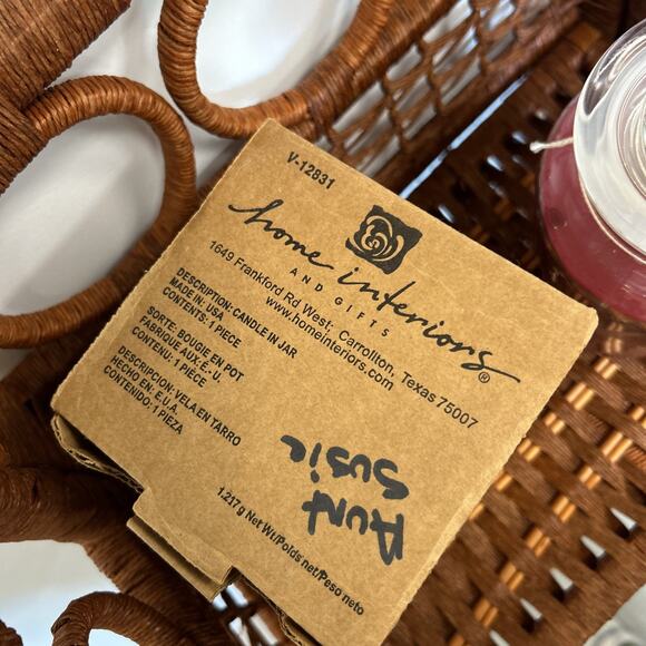 Home Interiors Jar Candle 22 oz Raspberry Fizz New Unburnt - Picture 5 of 6